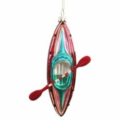 Outlet 🧨 5.5" Glass Kayak Ornament by Ashland® 😉