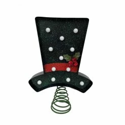 Deals ⌛ 10" Snowman Top Hat Lighted Tree Topper by Ashland® 🛒