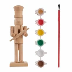 Hot Sale ⌛ 6" Wood Gingerbread Nutcracker Craft Painting Kit by Creatology™ 🔔 Christmas 🛒 -Christmas Shop 10702005 2