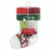 Brand new ✨ Traditional 🎅 Christmas Stocking Bead Box Kit by Creatology™ ❤️