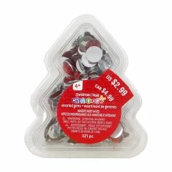 Budget ✨ Assorted 🎅 Christmas Gems In Tree Shaped Container by Creatology™ 🔥 -Christmas Shop 10702193 12