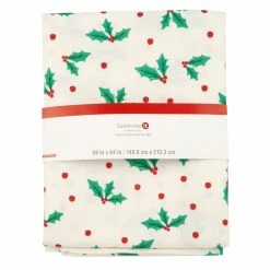 New 😀 84" Mistletoe Table Cover by Celebrate It™ 🥰