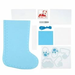 Best deal 🥰 Blue Felt Stocking Craft Kit by Creatology™ 😀 -Christmas Shop 10702389 2