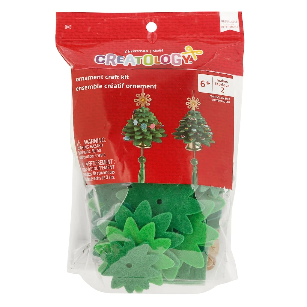 New β€οΈ Christmas Tree Felt Ornament Craft Kit With Tassel by Creatology™ π 3 New β€οΈ Christmas Tree Felt Ornament Craft Kit With Tassel by Creatology™ π