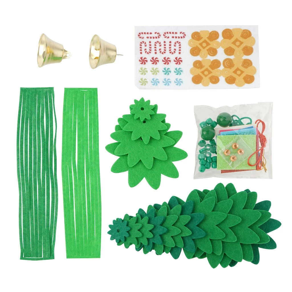 New β€οΈ Christmas Tree Felt Ornament Craft Kit With Tassel by Creatology™ π 4 New β€οΈ Christmas Tree Felt Ornament Craft Kit With Tassel by Creatology™ π - Image 2