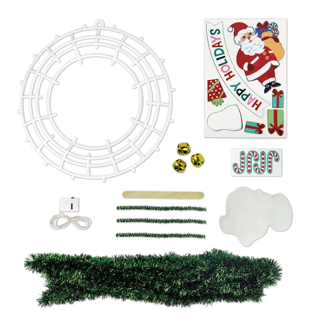 Outlet 𧨠Happy Holidays Tinsel Wreath Craft Kit by Creatology™ β€οΈ 5 Outlet 𧨠Happy Holidays Tinsel Wreath Craft Kit by Creatology™ β€οΈ - Image 3