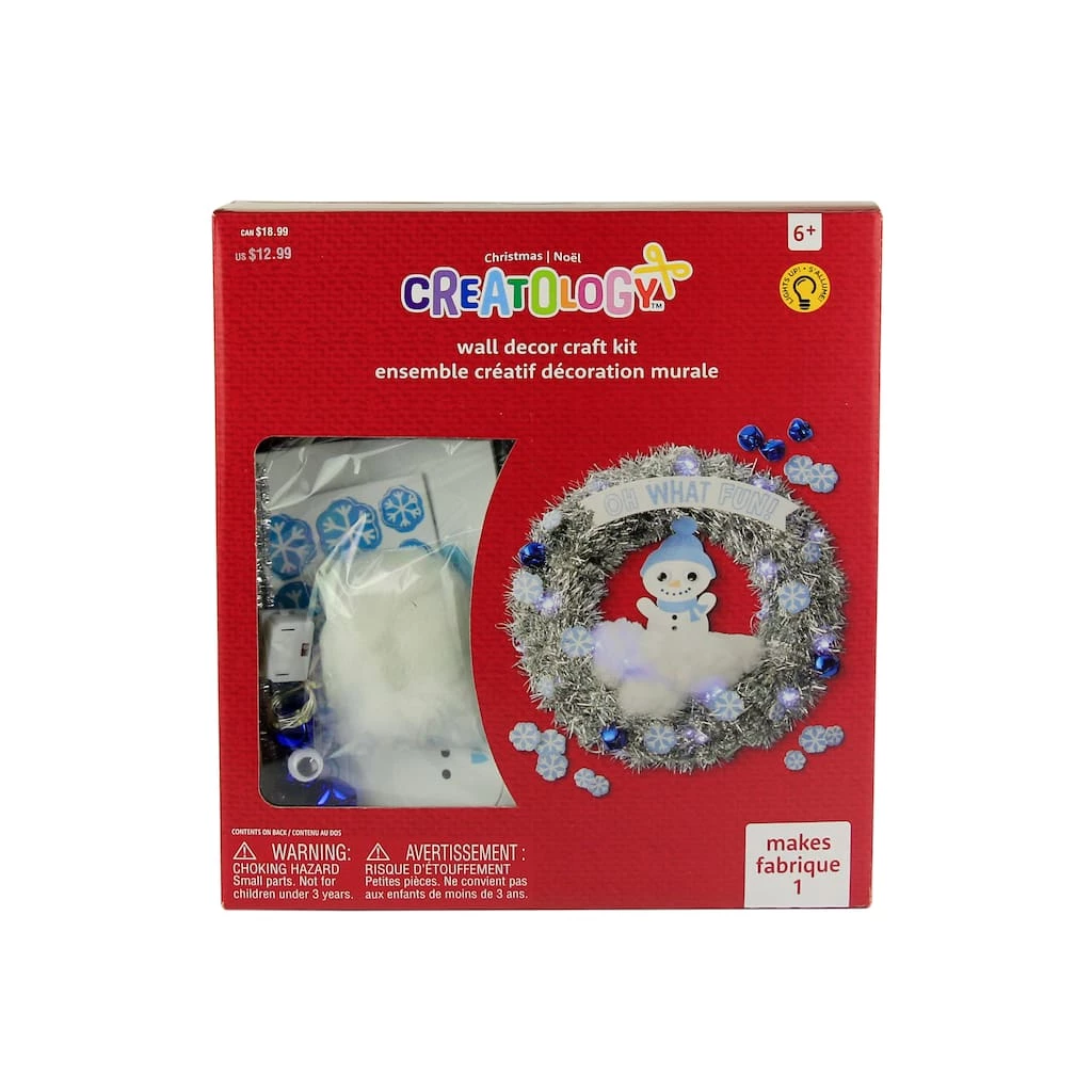 Wholesale π Snowman Tinsel Wreath Craft Kit by Creatology™ 𧨠3 Wholesale π Snowman Tinsel Wreath Craft Kit by Creatology™ π§¨