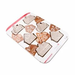 Promo 😉 Gold 6-Cavity Gingerbread House 🎄 Christmas Cake Pan by Celebrate It® ✔️ -Christmas Shop 10702447 2