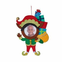 Deals ⭐ 8.5'' Elf Felt Frame 🎄 Christmas Ornament by Studio Décor® by Studio Decor 🧨