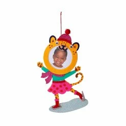 Discount 😀 Cheetah 2.5" x 2.5" Felt Ornament Frame, 🎄 Christmas by Studio Décor® by Studio Decor ✔️