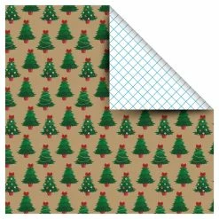 Wholesale π₯° Kraft Trees π Christmas Gift Wrap by Celebrate It™ π Christmas β