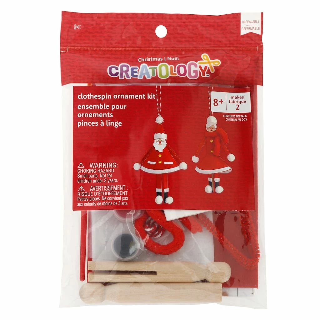 Brand new π― Mr. & Mrs. Claus Clothespin Ornament Kit by Creatology™ π 3 Brand new π― Mr. & Mrs. Claus Clothespin Ornament Kit by Creatology™ π