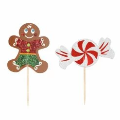 Coupon 🎁 Gingerbread Man & Peppermint Treat Toppers by Celebrate It® 💯