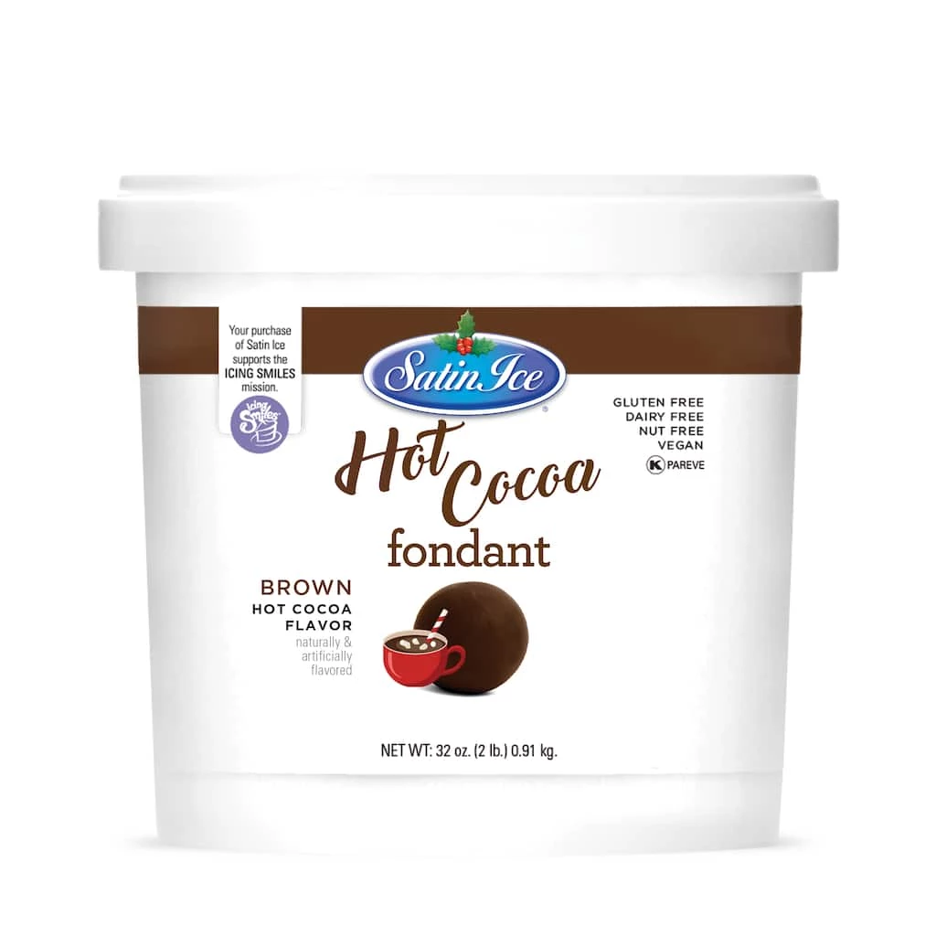 Outlet π Satin Ice® Hot Cocoa Fondant, 2lb. π₯° 3 Outlet π Satin Ice® Hot Cocoa Fondant, 2lb. π₯°
