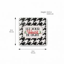 Discount 😍 4" Let Your Heart be Light 🎅 Christmas Coasters by Celebrate It™, 4ct ⭐ -Christmas Shop 10703034 4