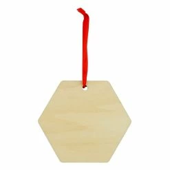 Promo ✔️ 3" Hexagon Sublimation Plywood Ornament by Make Market® 😀