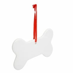 Deals ✔️ 4" Bone Shape Sublimation Ceramic Ornament by Make Market® 💯 -Christmas Shop 10703385 2