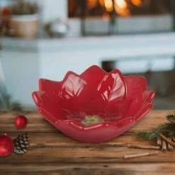 Top 10 👍 5.7" Red Poinsettia Bowl by Celebrate It™ 😍 -Christmas Shop 10703558 3
