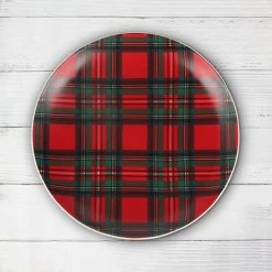Promo 🎉 10.5" Tartan Dinner Plate by Celebrate It™ 👍 -Christmas Shop 10703564 3