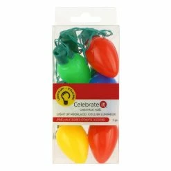 Outlet 🔔 Light Up Holiday Bulb Necklace by Celebrate It™ 🥰 -Christmas Shop 10703566 1