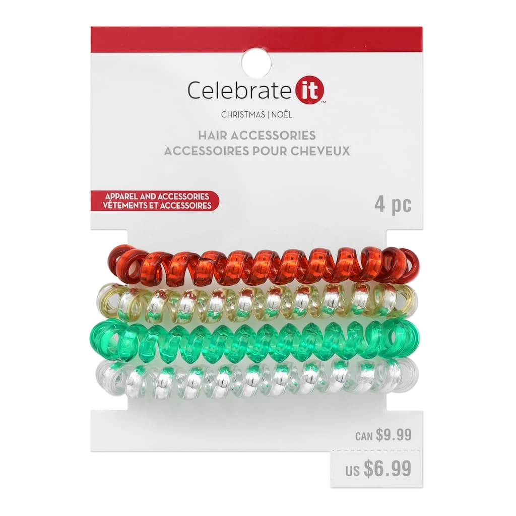 Promo 𧨠Christmas Coil Hair Ties by Celebrate It™ π€© 3 Promo 𧨠Christmas Coil Hair Ties by Celebrate It™ π€©