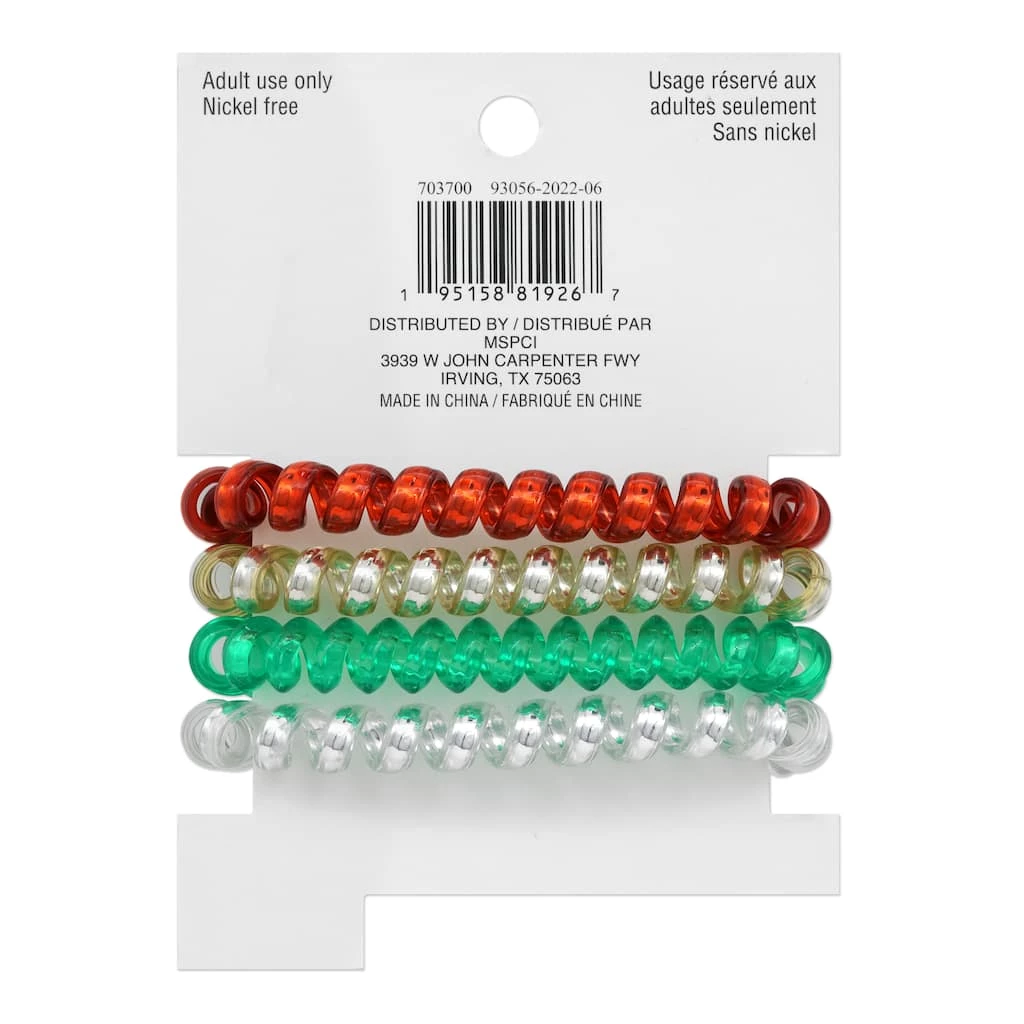 Promo 𧨠Christmas Coil Hair Ties by Celebrate It™ π€© 5 Promo 𧨠Christmas Coil Hair Ties by Celebrate It™ π€© - Image 3