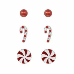 Promo 👍 Christmas 🍬 Candy Stud Earrings by Celebrate It™ 🌟 -Christmas Shop 10703741 3