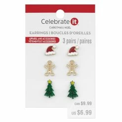 Promo 🔔 Christmas Icon Stud Earrings by Celebrate It™ 🔔