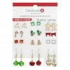 Deals 👏 Christmas Gold, Green & Red Earrings Set by Celebrate It™ 😉 -Christmas Shop 10703760 1