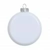 Best Pirce 🔔 4ct. 3" Flat White Plastic Ornaments by Make Market® 🔔 Christmas 🔔 -Christmas Shop 10703797 1