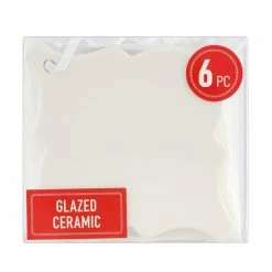 Buy 👏 4" Unfinished Ceramic Tile 🔔 Christmas Ornaments Value Pack, 6ct. by Make Market® 😉 -Christmas Shop 10704051 3