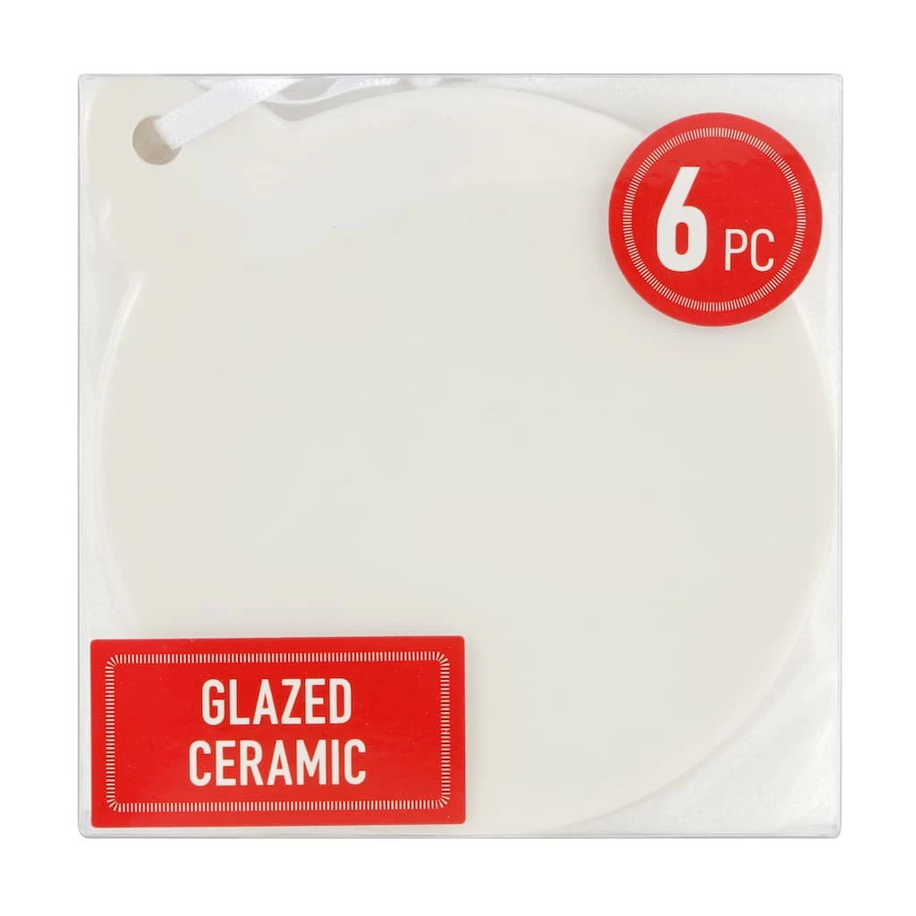 Flash Sale β 3.5" Unfinished Ceramic Bulb π Christmas Ornaments Value Pack, 6ct. by Make Market® π 4 Flash Sale β 3.5" Unfinished Ceramic Bulb π Christmas Ornaments Value Pack, 6ct. by Make Market® π - Image 2