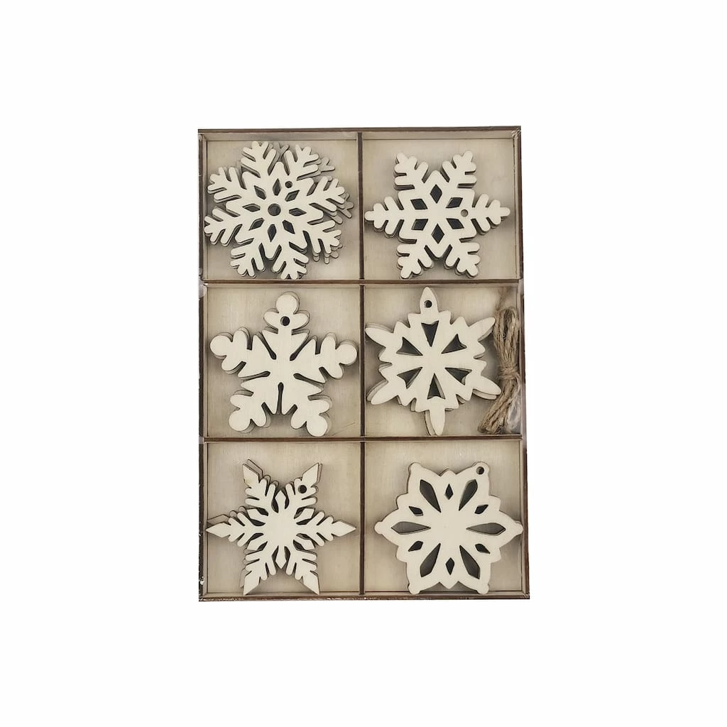 Promo π D.I.Y. Wood Snowflake Tag Set by Make Market® π 3 Promo π D.I.Y. Wood Snowflake Tag Set by Make Market® π