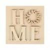 Discount π 4" D.I.Y. Wood Home Plaque by Make Market® π 1 Discount π 4" D.I.Y. Wood Home Plaque by Make Market® π -Christmas Shop 10704086 1