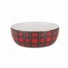 Brand new 💯 10" Red Tartan Bowl by Celebrate It™ 🎉 -Christmas Shop 10704122 1