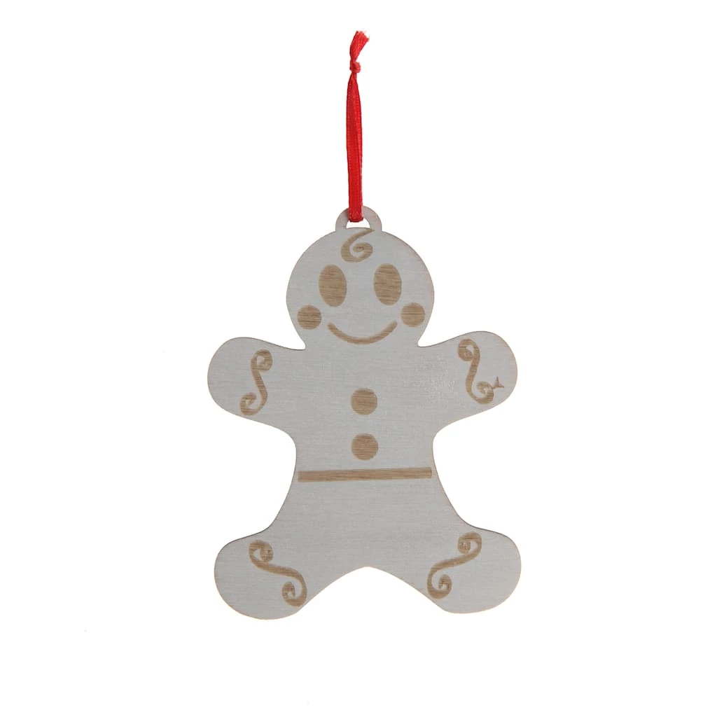 Outlet βοΈ 4.5" D.I.Y. Wood Burned Gingerbread Man Ornament by Make Market® π Christmas π 3 Outlet βοΈ 4.5" D.I.Y. Wood Burned Gingerbread Man Ornament by Make Market® π Christmas π