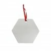 Outlet 😉 3.5" Unfinished Ceramic Hexagon Ornament by Make Market® 🌟