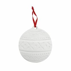 Buy 𧨠3.34" Unfinished Ceramic π Christmas Ornament by Make Market® π―
