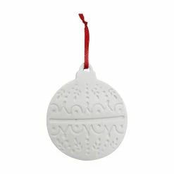 Budget ⌛ 3.34" Unfinished Ceramic ❄ Christmas Ornament by Make Market® 👍