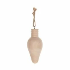 New 🎁 3.5" D.I.Y. Wood Lightbulb Ornament by Make Market® 😉