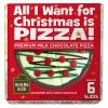 Promo ⭐ All I Want for 🔔 Christmas is Pizza Share Size Milk Chocolate Pizza by Treat Street 🔔