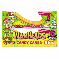 Promo 🛒 Warheads® Sour 🍬 Candy Canes Sled by Impact ✔️