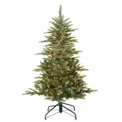 Budget 🔥 6 Pack: 4.5ft. Pre-Lit Aspen Fir Artificial 🎅 Christmas Tree, Clear Lights by Puleo International 😍 -Christmas Shop D248236S 5