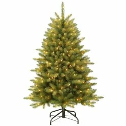 Wholesale 👍 6 Pack: 4.5ft. Pre-Lit Fraser Fir Artificial 🎅 Christmas Tree, Clear Lights by Puleo International ✔️ -Christmas Shop D248254S 5