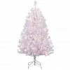 Budget 🔥 6 Pack: 4.5ft. Pre-Lit White Northern Fir Artificial ❄ Christmas Tree, Clear Lights by Puleo International 😀 -Christmas Shop D248437S 1