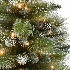 Cheap ✨ 6 Pack: 4ft. Pre-Lit Snowy Artificial 🎄 Christmas Tree in Decorative Planter, Clear Lights by Puleo International 🤩 -Christmas Shop D248461S 3