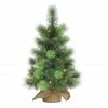 Budget 🛒 6 Pack: 2ft. Pre-Lit Artificial ❄ Christmas Tree in Burlap Base, Warm White LED Lights by Puleo International 🔔 -Christmas Shop D393390S 1
