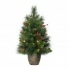 Cheapest 👍 6 Pack: 2ft. Pre-Lit Pre-Decorated Artificial 🎄 Christmas Tree in Gold Pot, Clear Lights by Puleo International 🧨 -Christmas Shop D393392S 1