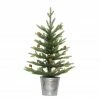 Flash Sale ⌛ 6 Pack: 2ft. Pre-Lit Artificial ❄ Christmas Tree in Metal Pot, Clear Lights by Puleo International ❤️