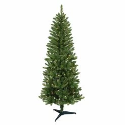 Cheap ✔️ 6 Pack: 4ft. Pre-Lit Carson Pine Artificial 🔔 Christmas Tree, Clear Lights by Puleo International 🔔